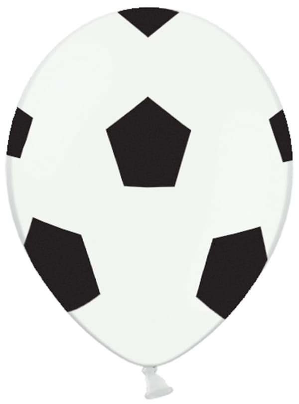 6 fodboldballoner (30 cm)