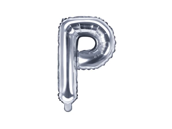 Folieballong bokstav P silver
