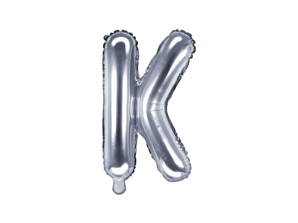 Folieballong bokstav K silver