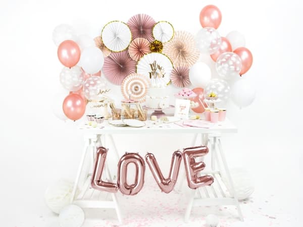 10 extra tåliga ballonger i metallic roseguld (30 cm)