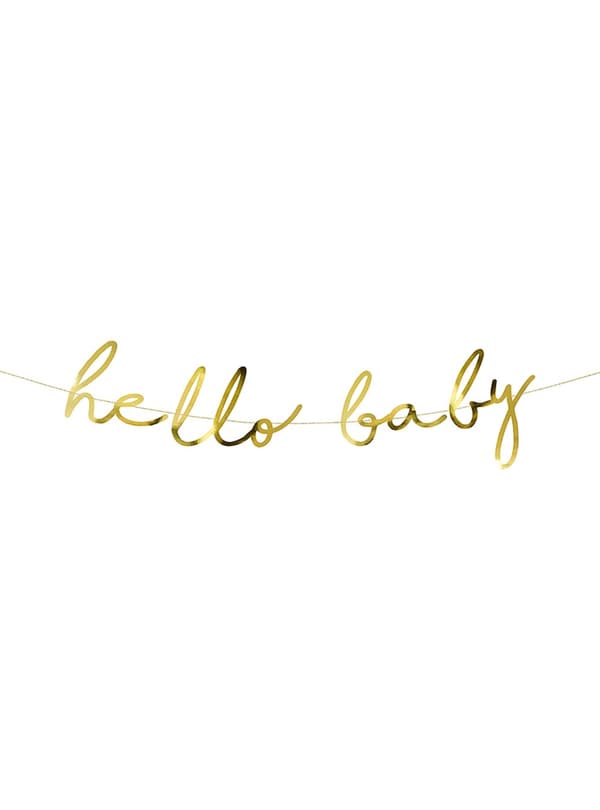 Hello Baby Garland i guld - Little Star
