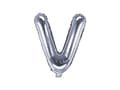 Miniatyrbild 1 av 2: Folieballong bokstav V silver (35cm)