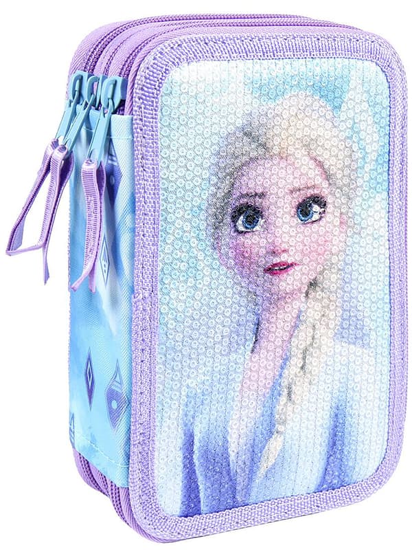 Frost 2 Pennal med 3 lommer - Disney