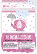 Miniatyrbild 2 av 2: Set 8 ballonger rosa - Umbrellaphants Pink