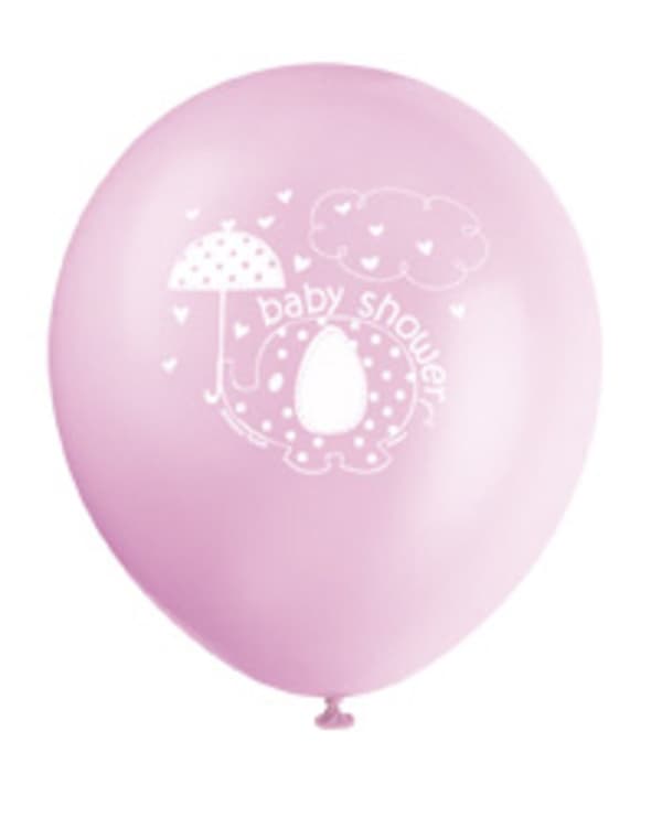 Set 8 ballonger rosa - Umbrellaphants Pink