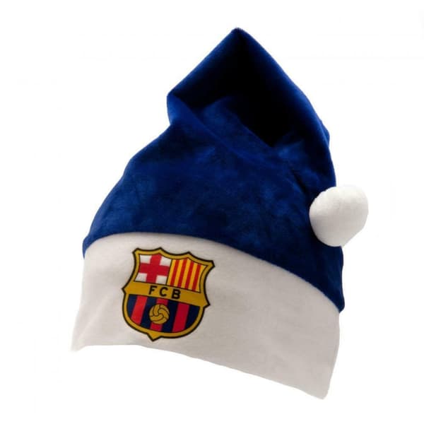 FC Barcelona Santa Claus Hat Blue/White One Size