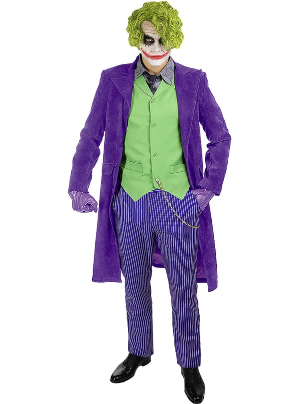 The Dark Knight Joker Maskeraddräkt för vuxen - Diamond Edition S