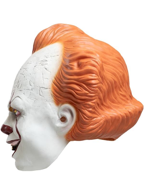 Funidelia | Pennywise Maske - It kapitel to OFFICIELLE til kvinder og mænd ▶ Pennywise, Gyserfilm, Killer clown, Gyser, tilbehør til kostume