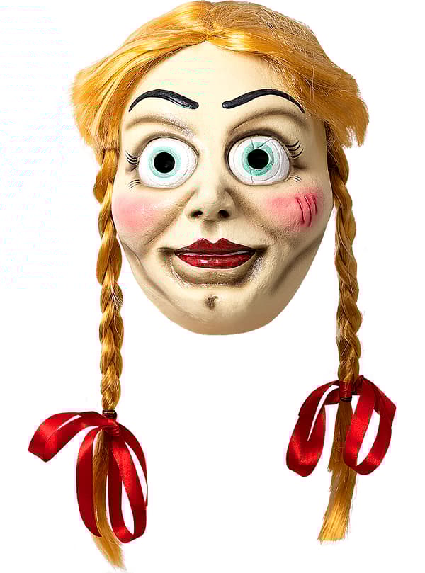 Funidelia | Annabelle Naamio VIRALLINEN naisille ja miehille ▶ Kauhuelokuvat, The Warren Files, Halloween, Kauhu, asusteet asuihin
