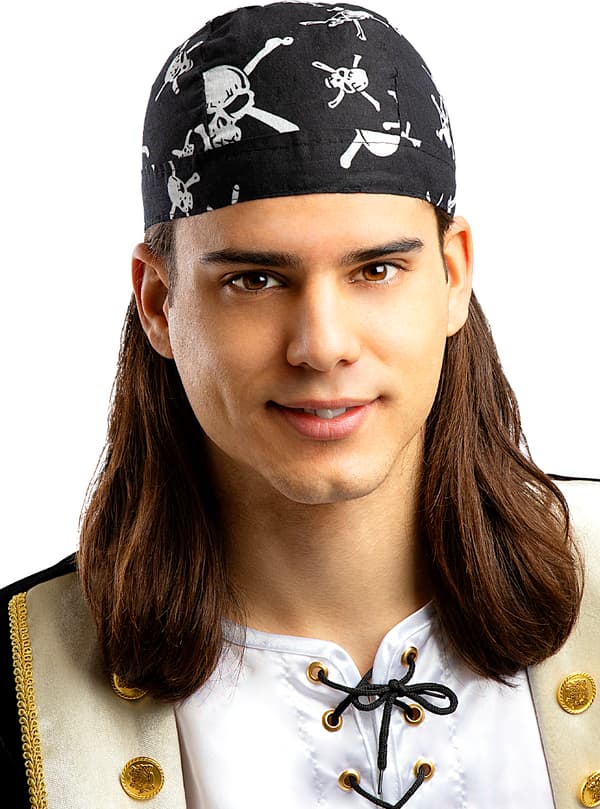 Svart Pirat Bandana