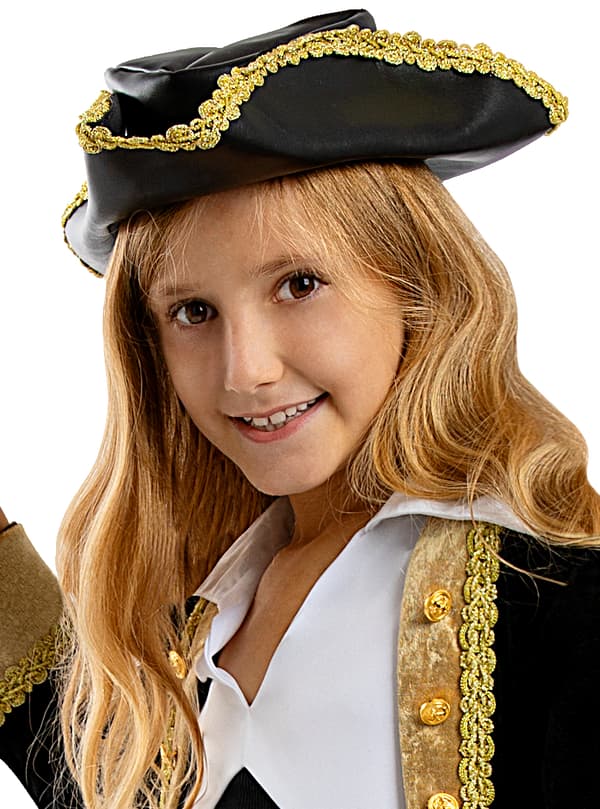 Hatt i Kolonialstil svart för barn