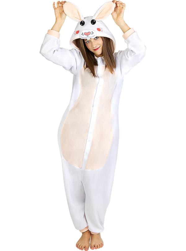 Onesie Kanin Maskeraddräkt för vuxen S-M