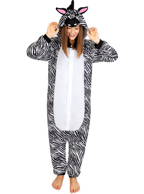 Onesie Zebra Kostume