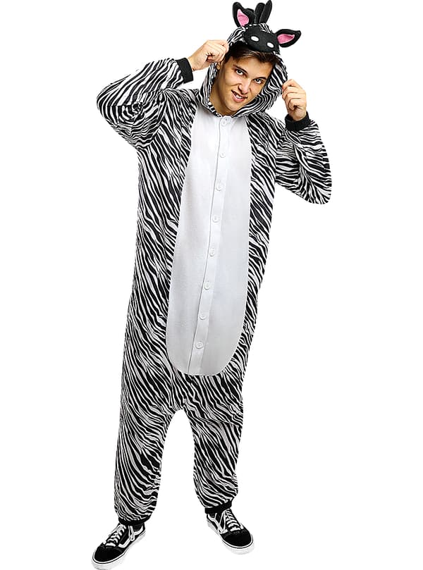 Onesie Zebra Kostume