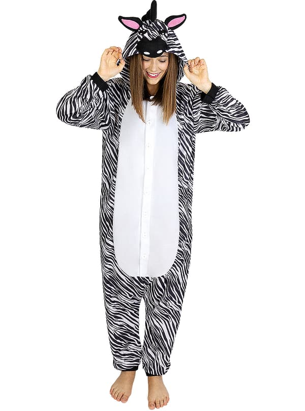 Onesie Zebra Kostume