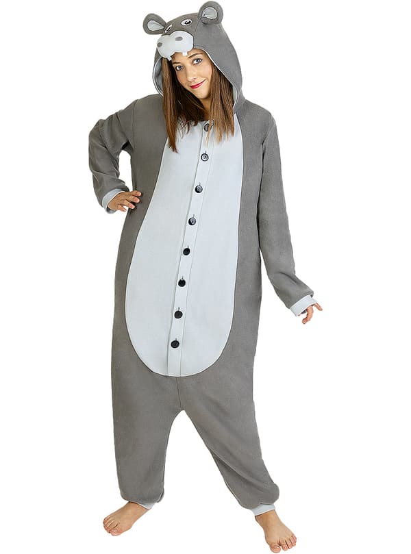 Onesie Flodhest Kostyme L-XL