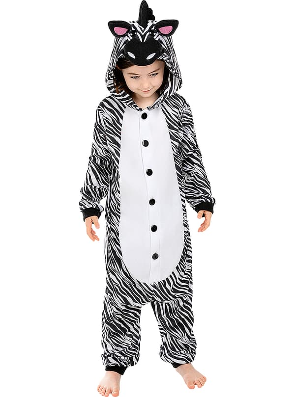 Onesie Zebra Kostyme til Barn