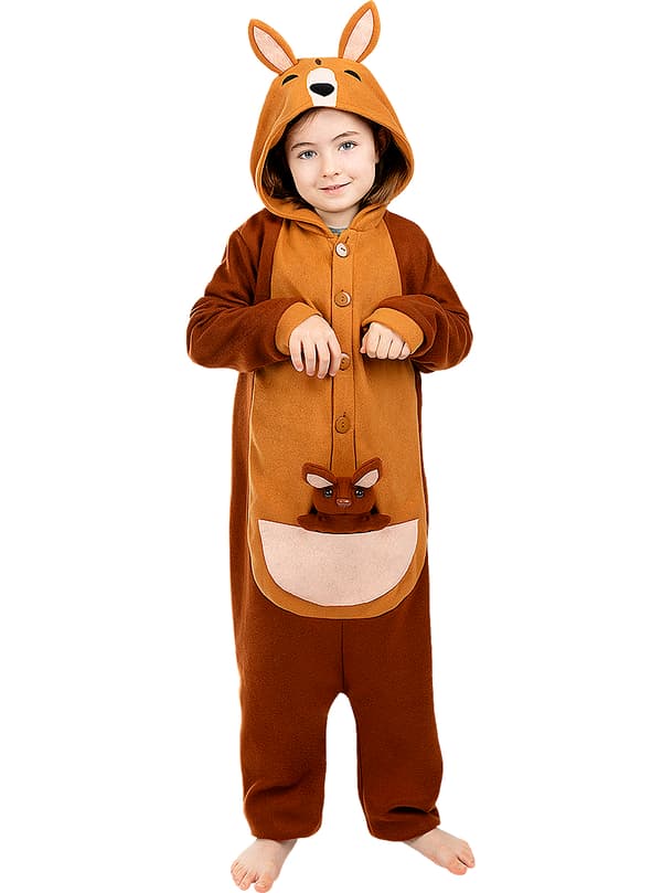 Onesie Kænguru Kostume til Børn