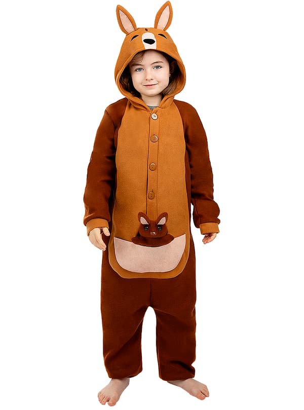 Onesie Kænguru Kostume til Børn