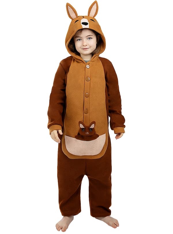 Onesie Kænguru Kostume til Børn 3-4 years
