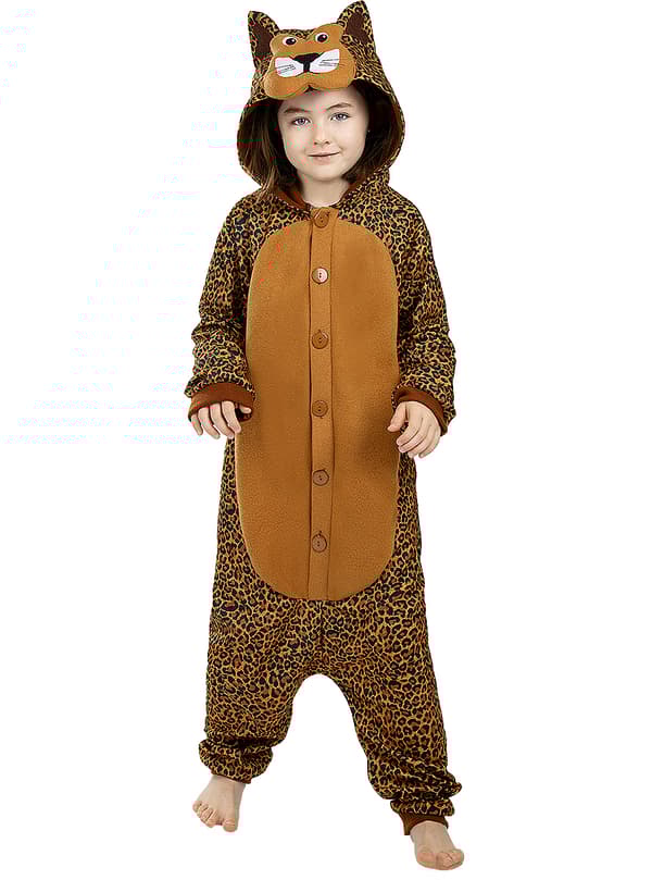 Onesie Leopard Kostyme til Barn 7-9 years