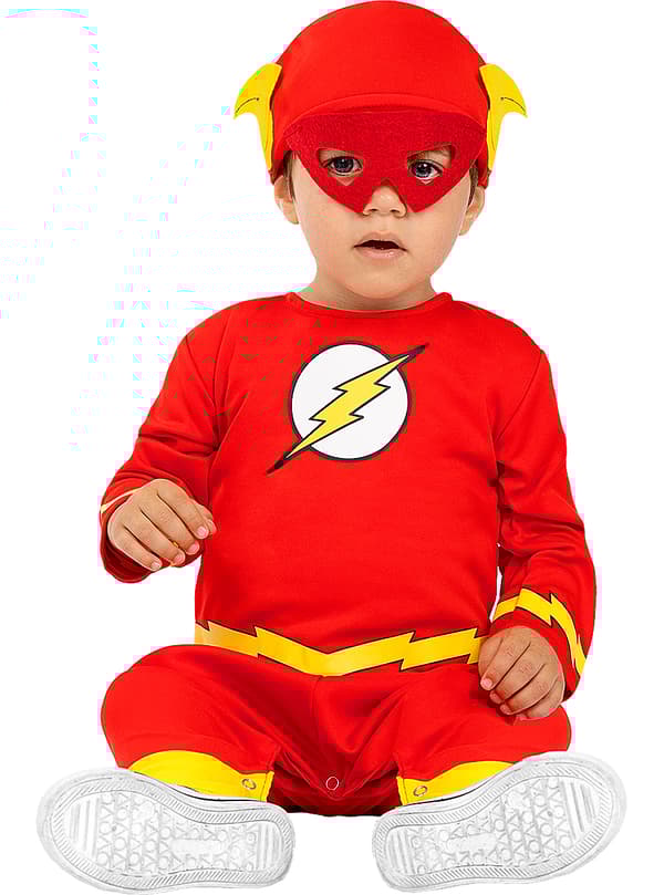 Funidelia | Flash Maskeraddräkt OFFICIELLA för bebis ▶ Superhjältar, DC Comics, Justice League - Flerfärgad