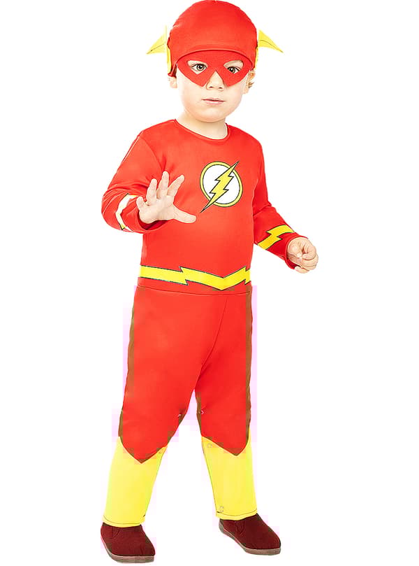 Funidelia | Flash Maskeraddräkt OFFICIELLA för bebis ▶ Superhjältar, DC Comics, Justice League - Flerfärgad 6-12 months
