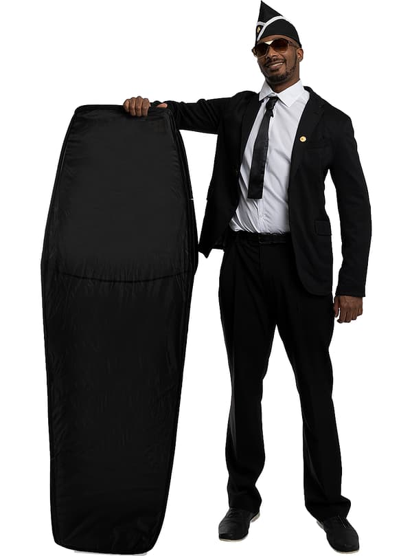 Meme Begravningsdans Coffin Uppblåsbar kista