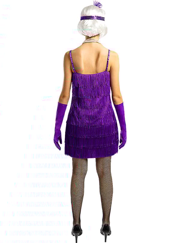 1920-tallet Flapper Kostyme i Fiolett