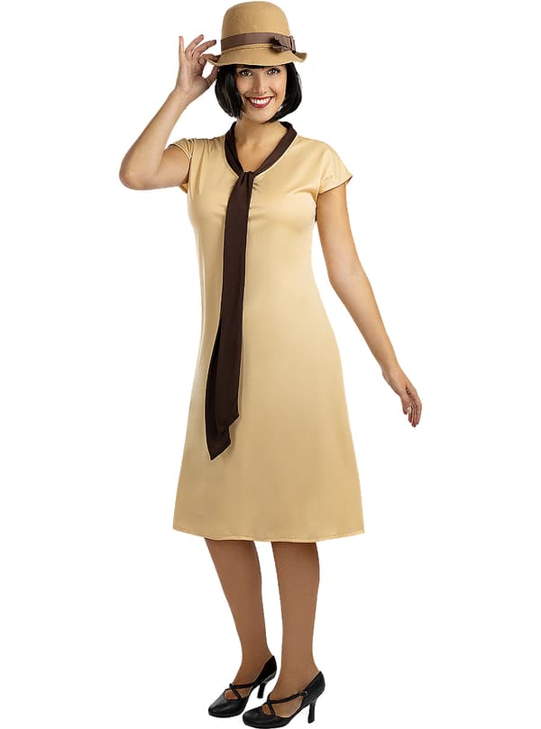 20-tals elegant charleston Maskeraddräkt för henne - Cable Girls M-L