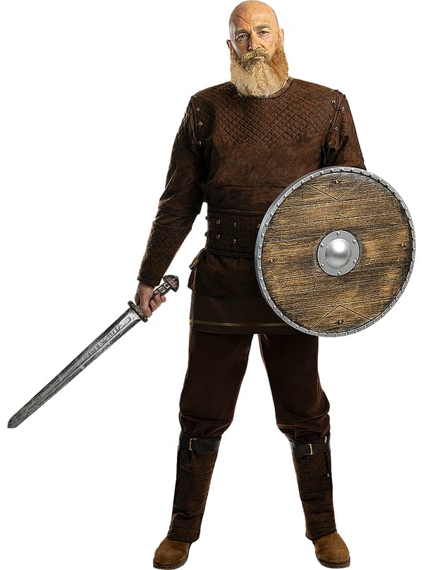 Funidelia | Ragnar Lothbrok Maskeraddräkt - Vikings OFFICIELLA för herr ▶ Vikings, Vikingar, Barbar, Nordisk - Flerfärgad