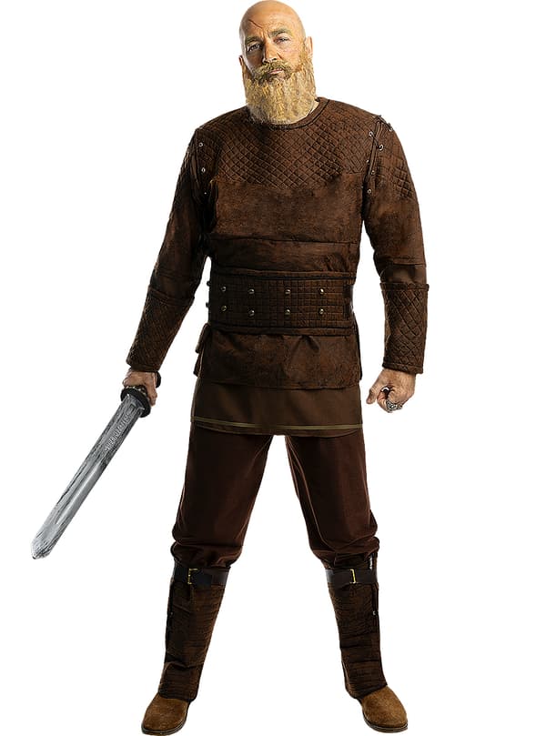 Funidelia | Ragnar Lothbrok Maskeraddräkt - Vikings OFFICIELLA för herr ▶ Vikings, Vikingar, Barbar, Nordisk - Flerfärgad
