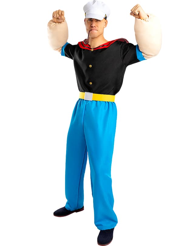 Funidelia | Popeye Kostyme OFFISIELL til mann ▶ Skipper'n, Tegneserie - Flerfarget