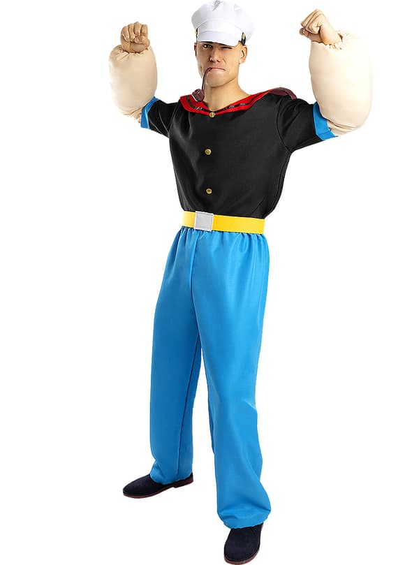 Funidelia | Popeye Kostyme OFFISIELL til mann ▶ Skipper'n, Tegneserie - Flerfarget