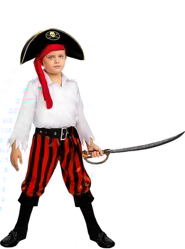 Funidelia | Pirat Kostume til Drenge - Sørøver Samling til drenge ▶ Sørøver, Buccaneer - Multifarvet