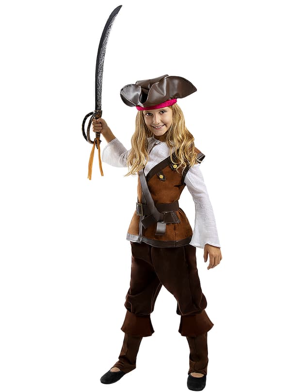 Funidelia | Merirosvopuku - Karibian Kokoelma tytöille ▶ Corsair-Merirosvot, Buccaneerimerirosvot - Monivärinen 3-4 years