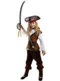Miniatyrbillede 1 af 5: Funidelia | Pirat Kostume - Caribisk Samling til piger ▶ Sørøver, Buccaneer - Multifarvet