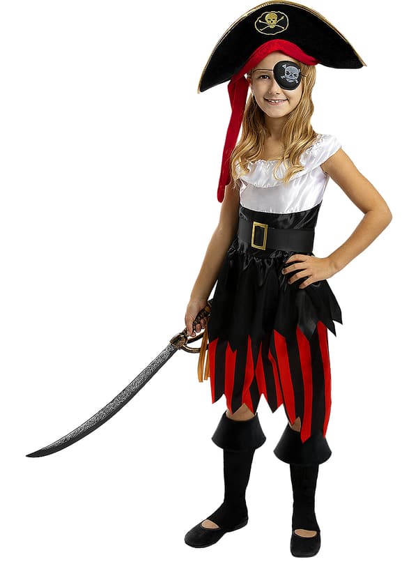 Funidelia | Pirat Kostume - Sørøver Samling til piger ▶ Sørøver, Buccaneer - Multifarvet 5-6 years