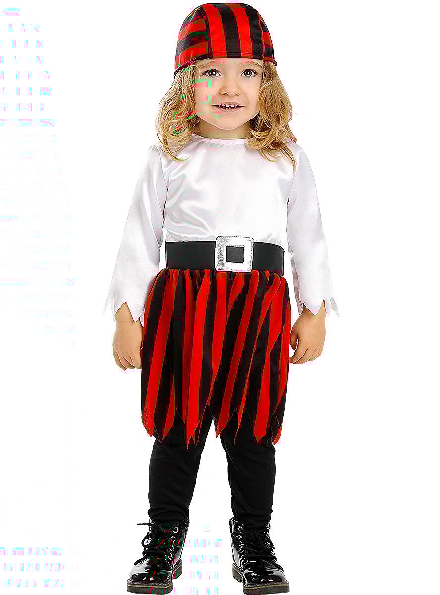 funidelia pirat kostyme til baby buccaneer kolleksjon til babyer storrelse 0 6 manader sjorover buccaneer flerfarget cdon