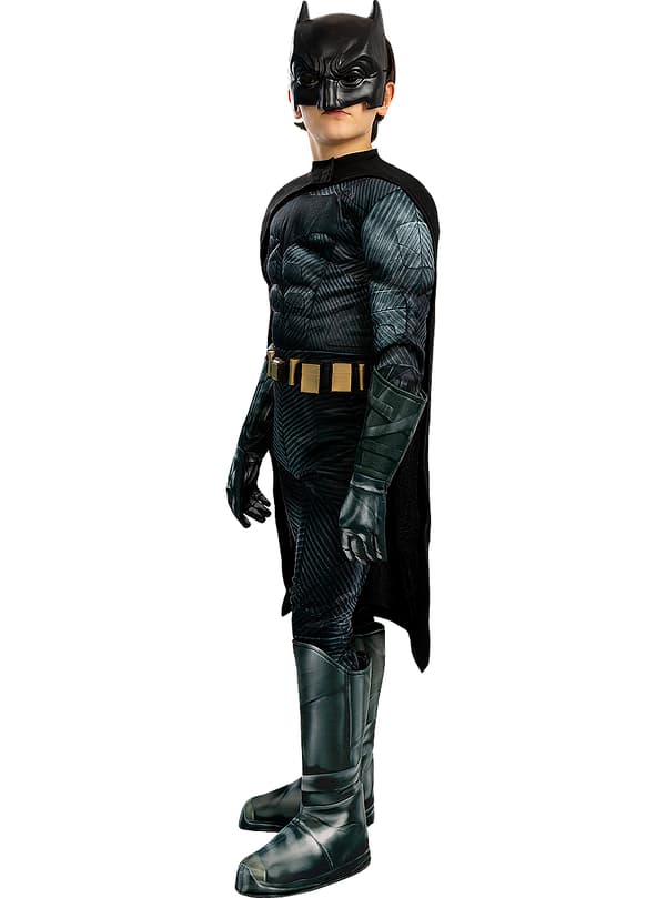 Funidelia | Deluxe Batman Kostume - Justice League OFFICIELLE til drenge ▶ The Dark Knight, Superhelte, DC Comics, Flagermusmand - Multifarvet