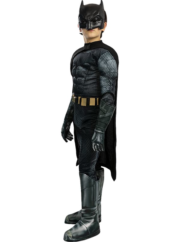 Funidelia | Deluxe Batman Kostume - Justice League OFFICIELLE til drenge ▶ The Dark Knight, Superhelte, DC Comics, Flagermusmand - Multifarvet