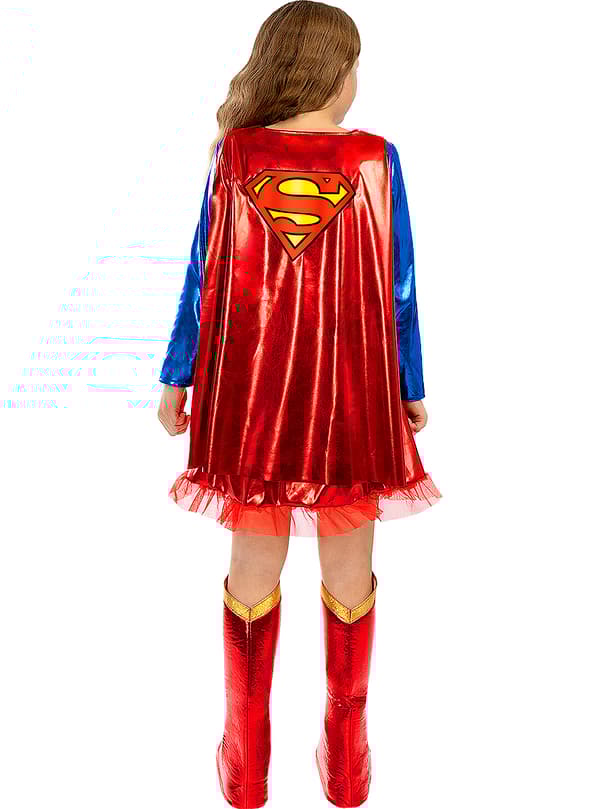 Funidelia | Deluxe Supergirl Kostume OFFICIELLE til piger ▶ Kara Zor-El, Superhelte, DC Comics - Multifarvet