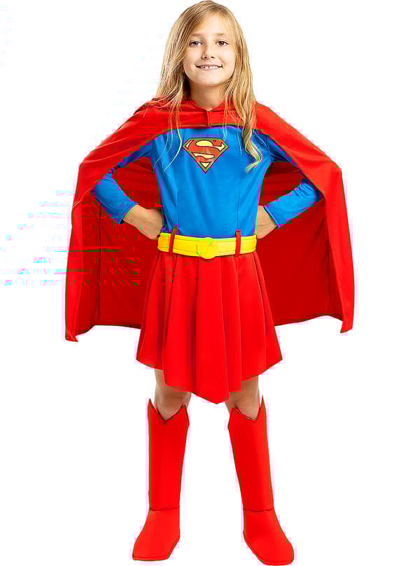Funidelia | Supergirl Kostyme OFFISIELL til jenter ▶ Kara Zor-El, Superhelt, DC Comics - Flerfarget