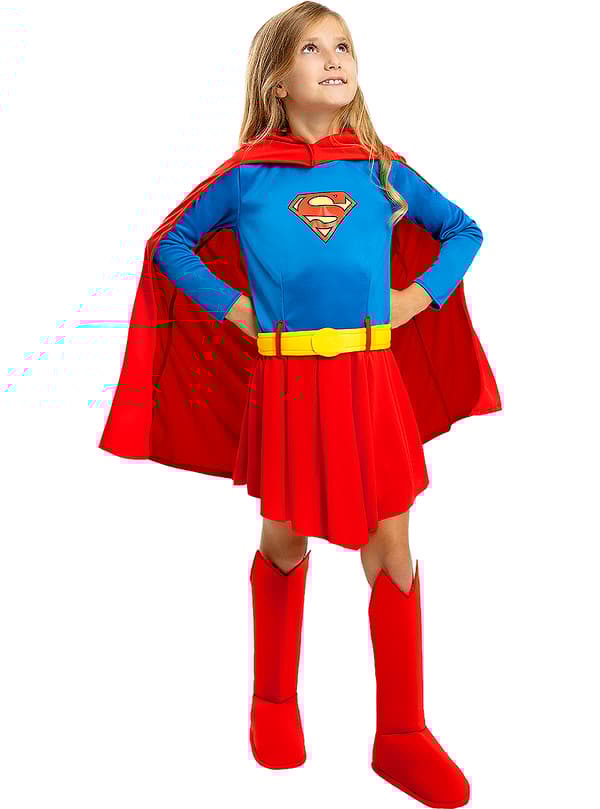 Funidelia | Supergirl Kostyme OFFISIELL til jenter ▶ Kara Zor-El, Superhelt, DC Comics - Flerfarget