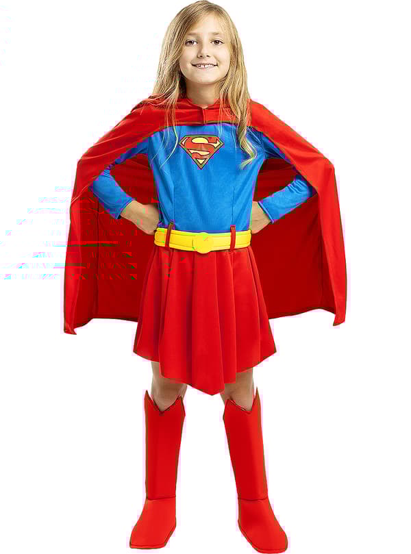Funidelia | Supergirl Kostyme OFFISIELL til jenter ▶ Kara Zor-El, Superhelt, DC Comics - Flerfarget