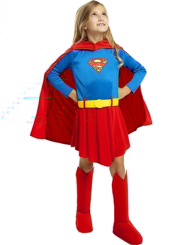 Funidelia | Supergirl Kostyme OFFISIELL til jenter ▶ Kara Zor-El, Superhelt, DC Comics - Flerfarget