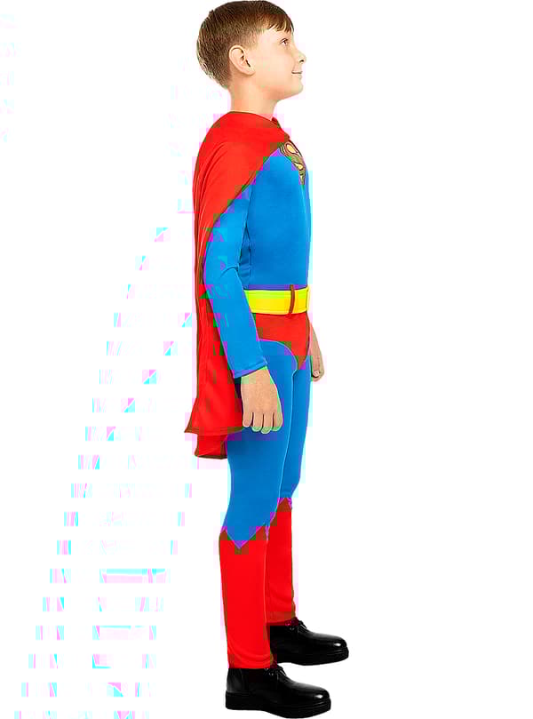 Funidelia | Klassisk Superman Kostyme OFFISIELL til gutter ▶ Man of Steel, Superhelt, DC Comics, Justice League - Flerfarget