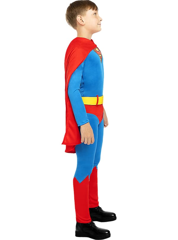 Funidelia | Klassisk Superman Kostyme OFFISIELL til gutter ▶ Man of Steel, Superhelt, DC Comics, Justice League - Flerfarget