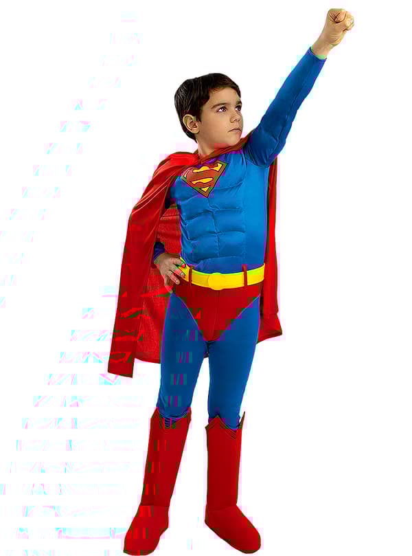 Funidelia | Deluxe Teräsmies Asu VIRALLINEN pojille ▶ Man of Steel, Supersankarit, DC Comics, Justice League - Monivärinen