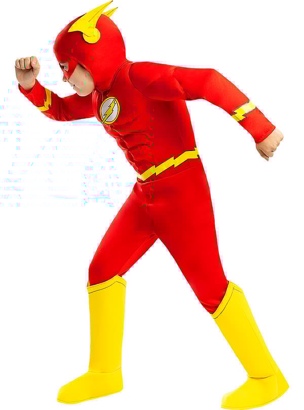Funidelia | Deluxe Flash Kostyme OFFISIELL til gutter ▶ Superhelt, DC Comics, Justice League - Flerfarget
